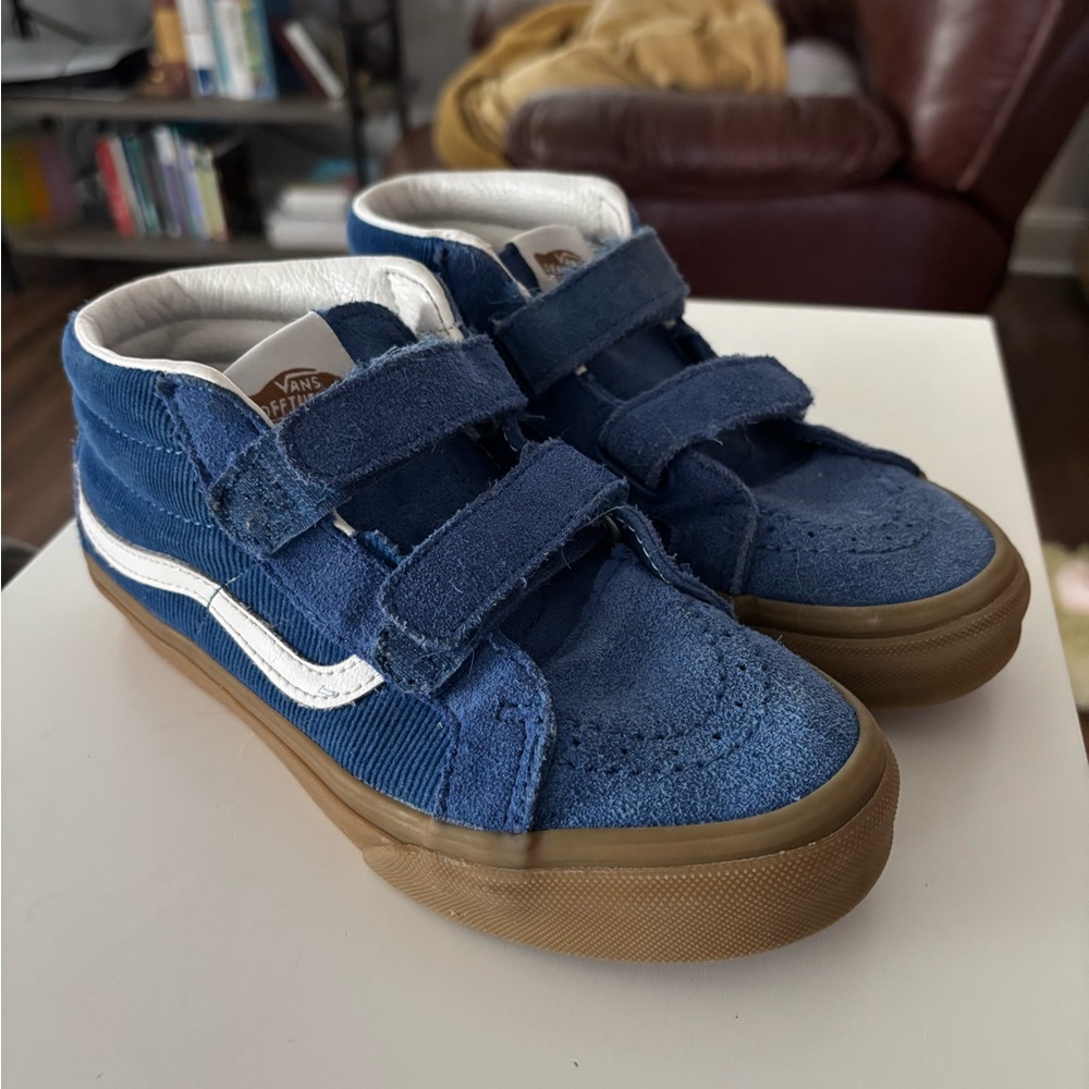 Vans Blue Velcro Sneakers